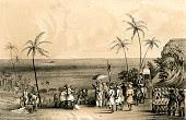 'The merchants of Calicut seized and chained to a barren rock by... News Photo - Getty Images