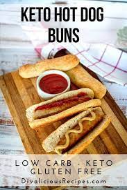Keto Hot Dog Buns Divalicious Recipes Recipe Hot Dog Buns Recipes Low Carb Recipes