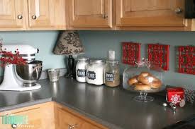 How to decorate your kitchen countertops. Christmas Decorating In The Kitchen The Turquoise Home