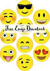 Smileys vorlage zum ausdrucken emoji stickers emoji. Free Emoji Download For Use In A Photobooth Cupcake Toppers And So Much More Cupcak Party Emoji Ausdrucken Kinder Geburtstagsideen