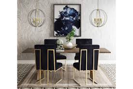 Pin By Sheila De Leon Guiang On Dining Room Formal In 2020 Gold Dining Room Velvet Dining Chairs Black And Gold Living Room