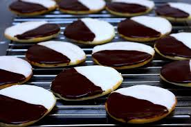 Black And White Cookies By Smitten Black And White Cookie Recipe Black And White Cookies White Cookie