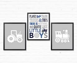 Toddlers Room Decor Little Boy Wall Art Tractor Train Decor Boys Room Art Prints Nursery Posters Toddler Boy Broth Toddler Room Decor Boy Wall Art Boy Room Art