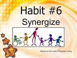Habit 6 Synergize Based On The Work Of Stephen Covey Stephen Covey 7 Habits Habits Of Mind