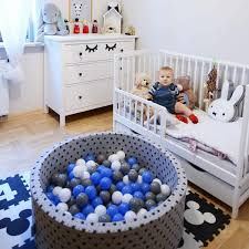 Kiddymoon 90x30cm 200 Balles 7cm Piscine A Balles Pour Bebe Rond Fabrique En Ue Or Ecru Or Transparent Perle Amazon Fr Jeux Et Jouets