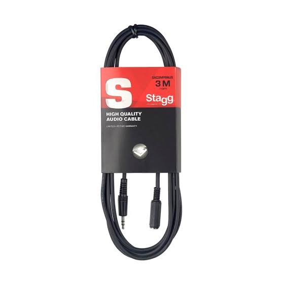 CABLE EXTENSOR - MINI PLUG ESTEREO - JACK ST 3,5mm - 3m  STAGG