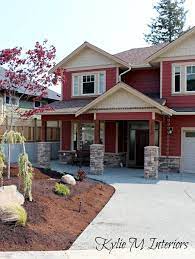 Maybe you would like to learn more about one of these? New Home Construction Countrylane Red Red House Exterior House Paint Exterior Tudor House Exterior
