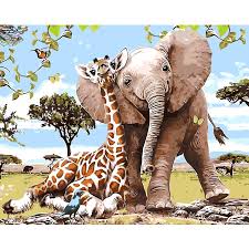 See more ideas about elephant, elephant canvas, elephant love. Animal Elephant Wall Art Picture Diy Painting By Numbers Drawing Canvas Hand Painted Oil Paintings Coloring By Number Home Decor Buy At The Price Of 3 95 In Aliexpress Com Imall Com