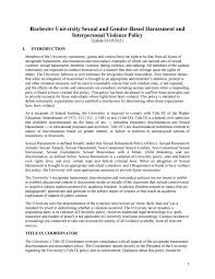 As of 2017, at least 130 unesco member states retained criminal defamation laws. Sexual Gender Based Harassment And Interpersonal Violence Policy By Rochester University Issuu