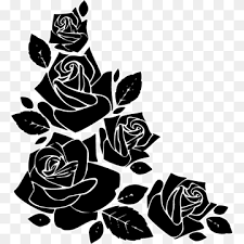 Download Black Rose Silhouette Svg Rose Free Leaf Monochrome Sticker Png Pngwing