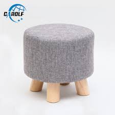 Cheap Price Wooden Ottoman Stool Round Fabric Sofa Stool Footstool Detachable Fabric Pouf Chair Wood Stool Stools Ottomans Aliexpress Check out our top deals reclining sofas with everyday low prices for a less expensive style.