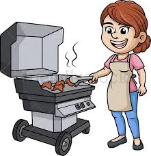 Maybe you would like to learn more about one of these? Woman Grilling Chicken Wings Cartoon Vector Clipart Friendlystock