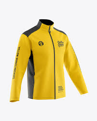 Download Men S Full Zip Jacket Mockup In Apparel Mockups On Yellow Images Object Mockups