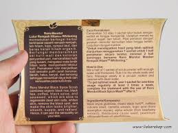 Waktu dihubungi oleh roro mendut aku sempet request gak usah kirim ratusnya, soalnya bingung ntar reviewnya gimana lol. Roro Mendut Masker Lulur Lokal Patut Dicoba Lia Harahap