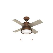 Get free shipping on qualified 3 blades, small ceiling fans or buy online pick up in store today in the lighting department. Hunter Fans 510 Loki 4 Blade Ceiling Fan With Light Kit And Pull Chain In Casual Style 36 Inches Wide By 16 8 Inches High