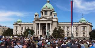 Serbia has bought in doses of western vaccines as well as chinese and russian drugs and even though 1.5 million of serbia's population of 7 million have had two doses, recently the numbers have. Activists Gather At Ecological Uprising In Front Of Serbian Parliament