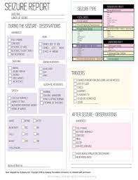 Seizure Tracking Kit Seizure Diary Medical Printables Etsy Seizures Nursing Seizures Medical Printables