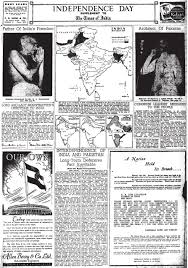 16 august 1947 issue 26181. Few Newspaper Cuttings Published On 15th August 1947 Desidime