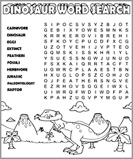 Dinosaur Word Search Dinosaur Worksheets Dinosaur Activities Creative Writing For Kids