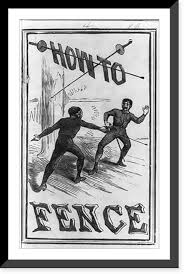 Amazon.com: Historic Framed Print, [Title page of How to Fence by Aaron  Warford, showing two men fencing], 17-7/8" x 21-7/8": Posters & Prints