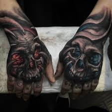 29 Hand Skulls Tattoos A skeleton hand tattoo is the perfect location to show off your skull tattoo. 29 hand skulls tattoos