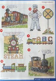 Little boys will love this stocking featuring jolly old st. 42 Cross Stitch Trains Ideas In 2021 Cross Stitch Train Cross Stitch Stitch