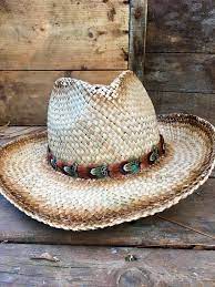 Ringneck Pheasant Feather Narrow One Feather Wide Classic Hat Band On Leather W Polished Stone Accent Brown Green Panama Hat West Classic Hats Hats Feather Hat