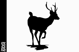 Deer Silhouette Svg Graphic By Arief Sapta Adjie Ii Creative Fabrica Deer Silhouette Silhouette Svg Deer