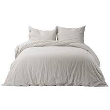 Hover over image to zoom. Bedsure Linen Blend Duvet Cover Set