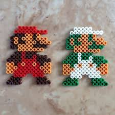 Perler Bead Mario And Luigi Original Super Mario By Jennionenote Perles A Tisser
