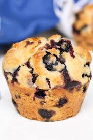 Closeup Of Delicious Healthy Muffins Right After Baking Showing The Golden Tops With Fre Sugar Free Recipes Muffin Recipes Blueberry Healthy Blueberry Muffins