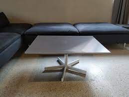 There are many versions of these tables like those with an adjustable height. Minimalist Height Adjustable Rotating Coffee Table Ikea Hackers
