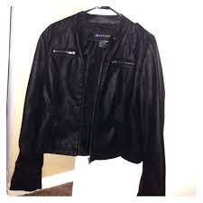 Hp Black Faux Leather Jacket Black Faux Leather Jacket Faux Leather Jackets Leather Jacket