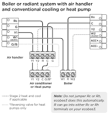 Heating cooling t stat wiring diagram color codes schematic wiring. Ecobee3 Wiring Diagrams Ecobee Support