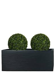 Meilleurs Pots De Fleurs Exterieurs En Grande Taille Jardinière en plastique bac à plantes rectangulaire pour légumes et fleurs, bac à fleur pousse pour jardin, facile et rapide à assembler avec clous de sol. meilleurs pots de fleurs exterieurs en