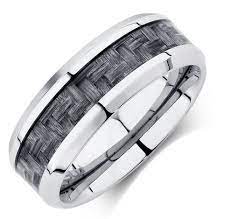 Michael Hill For Father S Day Men S Ring In Grey Carbon Fibre Stainless Steel Rrp 119 Now 89 Rings For Men Mens Rings Online Rings