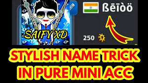 8 ball pool guideline (for windows). Stylish Name Trick In Pure Mini Acc Of 8 Ball Pool Youtube