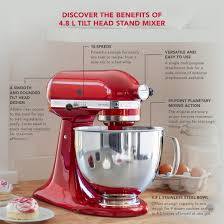The kitchenaid® stand mixer is a versatile appliance. Pre Order Kitchenaid Artisan Stand Mixer 4 8l Ksm125b Ship Out By 2nd April Lazada Singapore