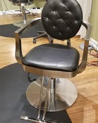 Lively Vintage Hair Salon Styling Chair With Round Base Vintage Hair Salons Chair Style Salon Styling Chairs