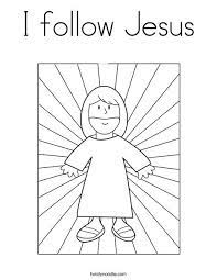 Free printable activities to use with children's bible lessons. I Follow Jesus Coloring Page Jesus Coloring Pages Bible Coloring Pages Bible Coloring