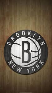 The brooklyn nets are an american professional basketball team based in the new york city borough of brooklyn. Brooklyn Nets Mobile Hardwood Logo Wallpaper Brooklyn Nets Nba Basketball Teams Nba Wallpapers