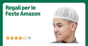 Cappello Kufi bianco stretto e sciolto tessuto misto uncinetto confortevole  cotone musulmano Kufi Topi Skull Preghiera Cap, bianco, XX-Small :  Amazon.it: Moda