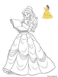 Coloriage Princesse Disney La Belle Dessin La Belle Et La Bete à imprimer