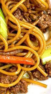 Ground Beef Lo Mein The Midnight Baker Asian Recipes Recipes Ground Beef Recipes