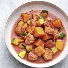 Susskartoffeleintopf Mit Salsiccia Rezept Eintopf Susskartoffel Eintopf Lebensmittel Essen