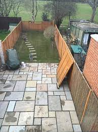 My New Natural Indian Sandstone Patio So Excited For This It S Almost Finished But Not Quite Outdoor Flooring Outdoor Patio Stones