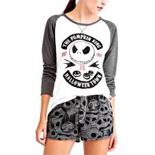 Maybe you would like to learn more about one of these? Disney Nightmare Before Christmas Women S Long Sleeve Pajama Short Set Short Pajama Set Long Sleeve Pyjamas Nightmare Before Christmas