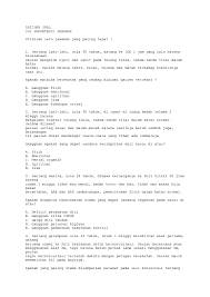 Do you work in the medical field? Doc Latihan Soal Uji Kompetensi Perawat Sutrisno Sutrisno Academia Edu