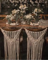 Chaises de mariage deco salle mariage idée décoration mariage mariage de reve jeux mariage mariage chic noeud de chaise mariage noeud chaise mariages romantiques. Diy Macrame 51 Idees Deco A Faire Soi Meme Housse De Chaise Mariage Chaises De Mariage Tenture Murale En Macrame