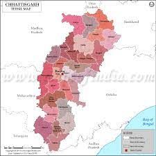 Data visualization on chhattisgarh map. Chhattisgarh Tehsil Map